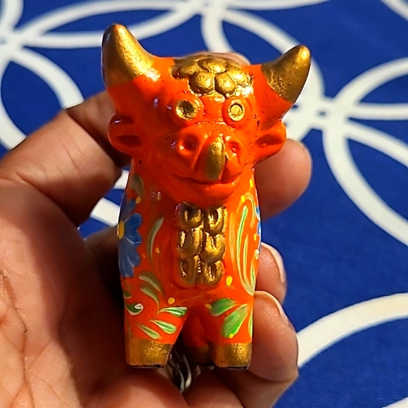 Other - Peruvian Torito de Pucara Magical Bull Hand Painted Ceramic Figurine
